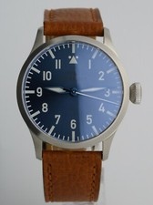 Montre BLUE Flieger TypeA PURE MECANIQUE SEIKO NH35 B-Uhr pilot SAPHIR BGW9 41mm