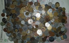 Lot de 600 pièces de monnaie étrangère