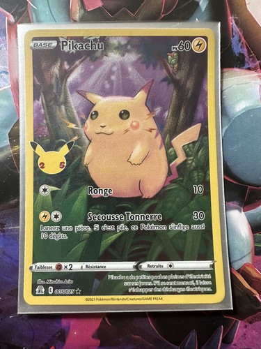 Carte pokémon pikachu 005 025 - pikachu, 005/025