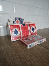 Lot de 5 boite de Cartes De Jeu Bicycle Standard Rider Back Poker Original