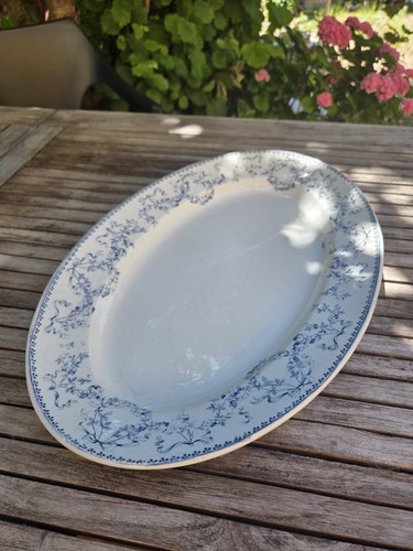 Grand plat ovale faïence - en,