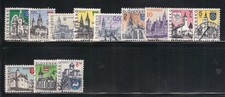 Slovaquie 1993/2000 12 timbres oblitérés Villes du pays (AA6)