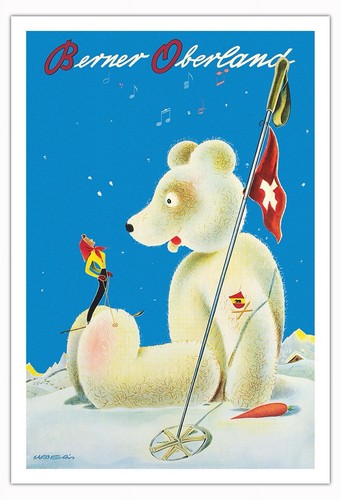 Affiche poster berner oberland - affiche,