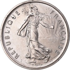 Monnaie, France, Semeuse, 5