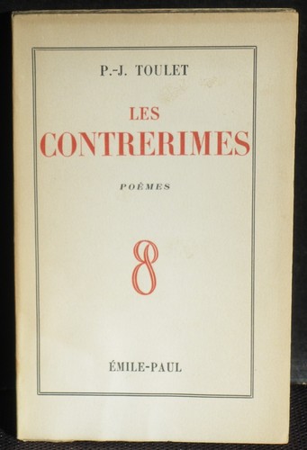 Paul jean toulet contrerimes - toulet,