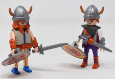 Lot de figurines Playmobil guerrier viking figurine médiévale épée et...