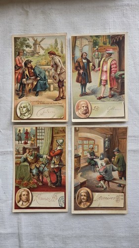 Lot cartes chromo pub cacao - lot, 4