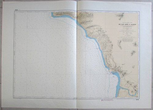 Carte marine côte ouest - carte,