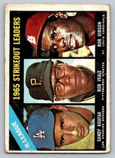1966 Topps Strikeout Leaders