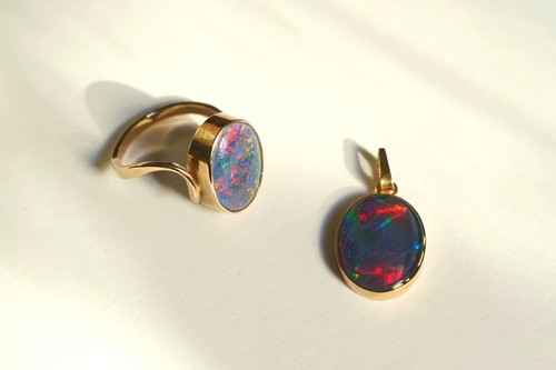 Ensemble bague pendentif en - ensemble,