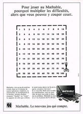 PUBLICITE ADVERTISING  1989     JUMBO   jeux MATHABLE