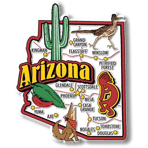 Arizona jumbo state magnet - arizona,