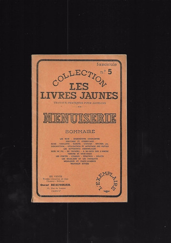 Menuiserie les livres jaunes - menuiserie,,