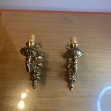 Magnifique Paire D’appliques En Bronze Massif Ou Laiton Ref Gbt2s