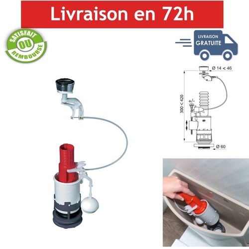 Mécanisme chasse eau wc - chasse, d'eau
