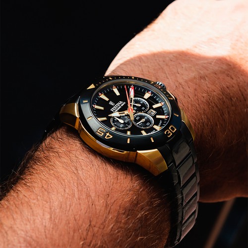 Montre homme festina - homme, acier