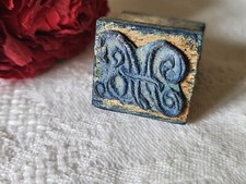 Tampon ancien monogramme H