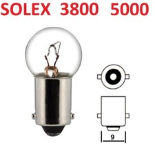 AMPOULE SOLEX 3800 5000 12V 5W BA9S FEU ROUGE ARRIERE MOTOBECANE VELOSOLEX MBK
