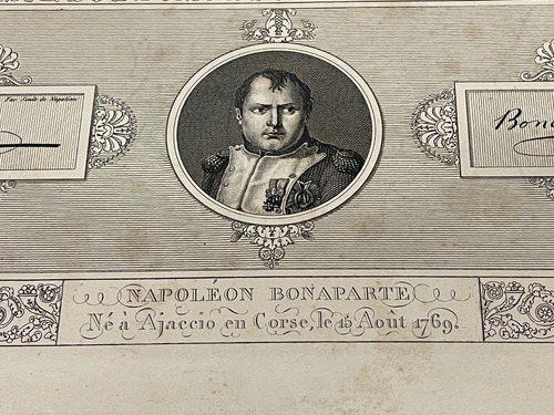 Grande gravure xixème - grande,
