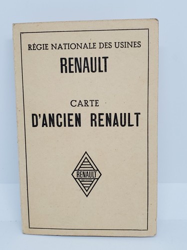 Ancienne carte personnel