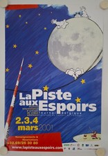 Affiche Festival Cirque Amateurs LA PISTE AUX ESPOIR 2001 Tournay Belgique