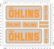 Ohlins Fork Shock Stickers Set