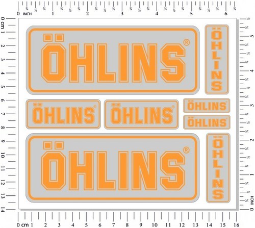 Ohlins fork shock - shock, stickers