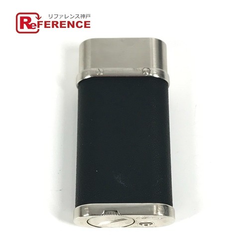 Briquet logo cartier cuir - logo, noir