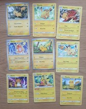 Lot 9 cartes pokemon pikachu