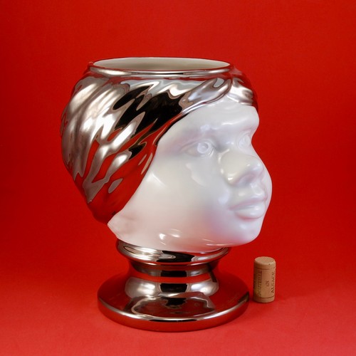 Cache pot tête - maure, style