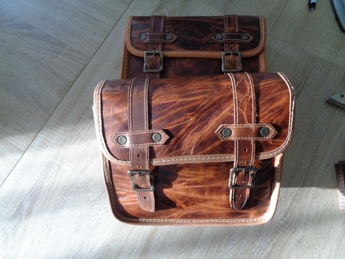 Paire sacoche cuir marron pour - sacoche,