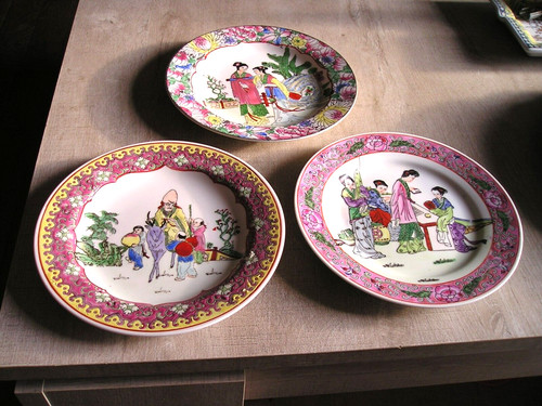 Assiettes décor compagnie - 3,