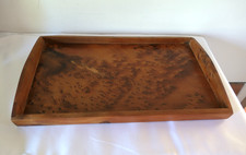 Grand Plateau en bois loupe de