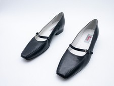 Ballerines Pour Femmes Sioux En Cuir Noires Taille 41 EU Art. 36148-98