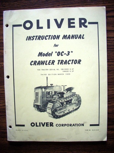 Oliver cletrac oc3 crawler - cletrac,