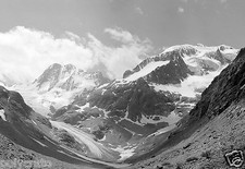 Paysage montagne Alpes neige # 4 - Tirage d'après négatif photo ancien deb. XXe 