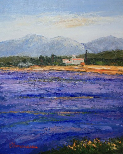 Huile sur toile provence - sur,