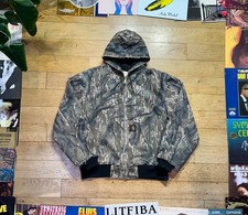 Vintage Carhartt Camo Active Jacket JR345 Mossy Oak Treestand 1994 (XL) 