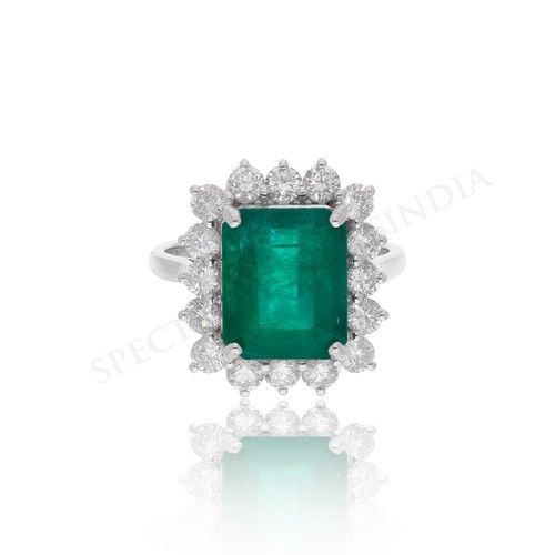 14k blanc 64ctw - blanc, vert