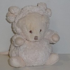 Doudou Ours Bukowski - Petit modèle - Blanc