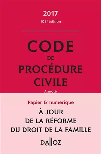 Code procédure civile 2017 - code, de