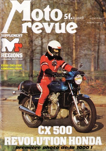 Moto revue 2343 honda 500 - 2343,
