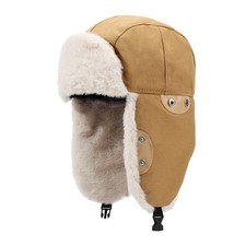 Unisexe Hiver Bonnet Chapeau Russe Doublé Chaud Protège-oreilles pour Extérieur