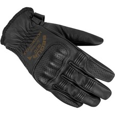 Segura Cassidy Gants Moto Homme Mi-Saison Cuir Noir Urbain Vintage CE Taille 9