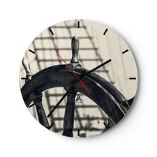 Horloge murale en verre