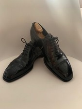 Bespoke George Cleverley Black Semi-Brogues - 6​,​​5UK Excellent Condition RARE
