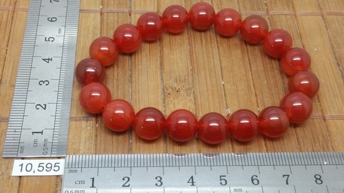 Bracelet agate rouge perles - bracelet,