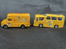 Majorette Fourgon Minibus Publicitaire Cirque Pinder - Jouet Ancien x 2