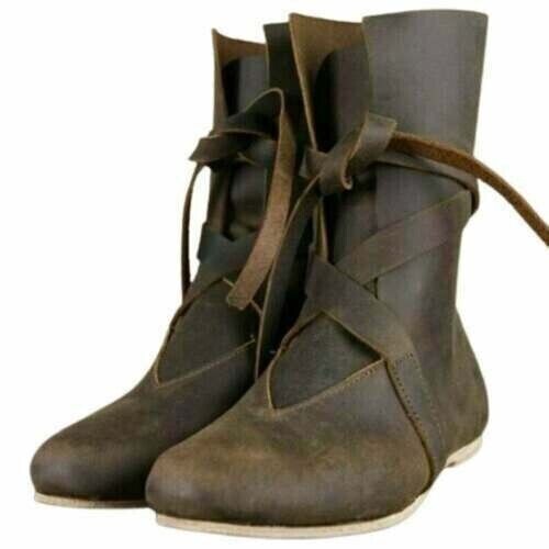 Bottes médiévales cuir - médiévales,