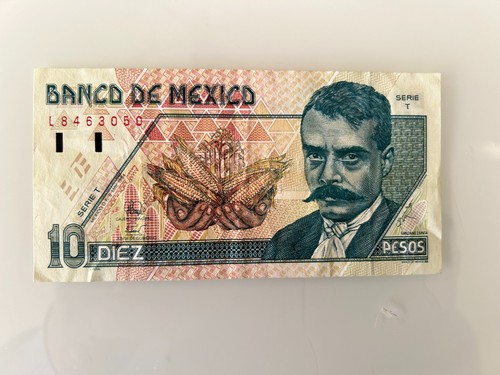 Billet mexique pesos - 10,